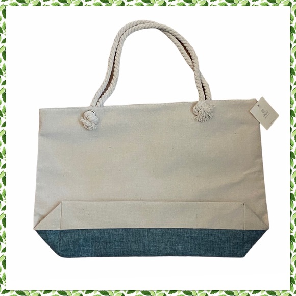 Life Is Beautiful Gold Printed Large Tote Bag - Picture 3 of 3